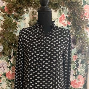 LOFT | Black & White Blouse